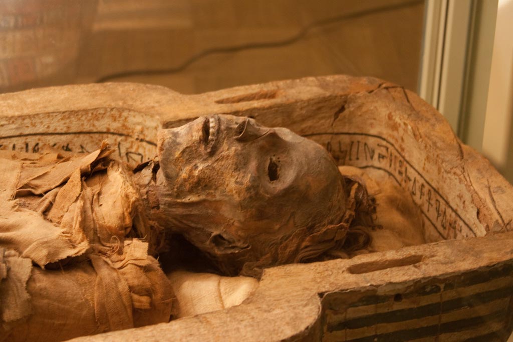 The mummy of Antjau. Late Period c. 715-525 BCE. Photo © Chris Irie (ckirie) on Flickr.