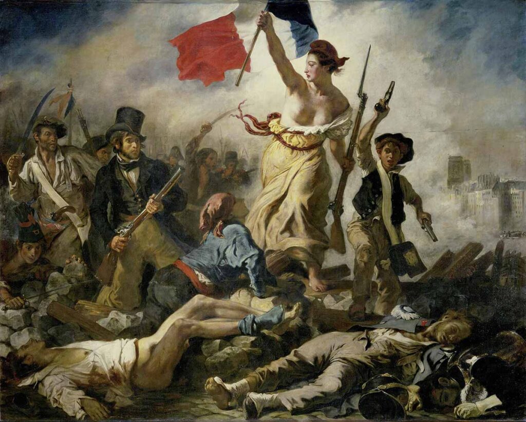 Eugène Delacroix's famed “La Liberté guidant le peuple” (“Liberty Leading the People”), 1830, is one of many masterpieces believed to contain Mummy Brown pigment.